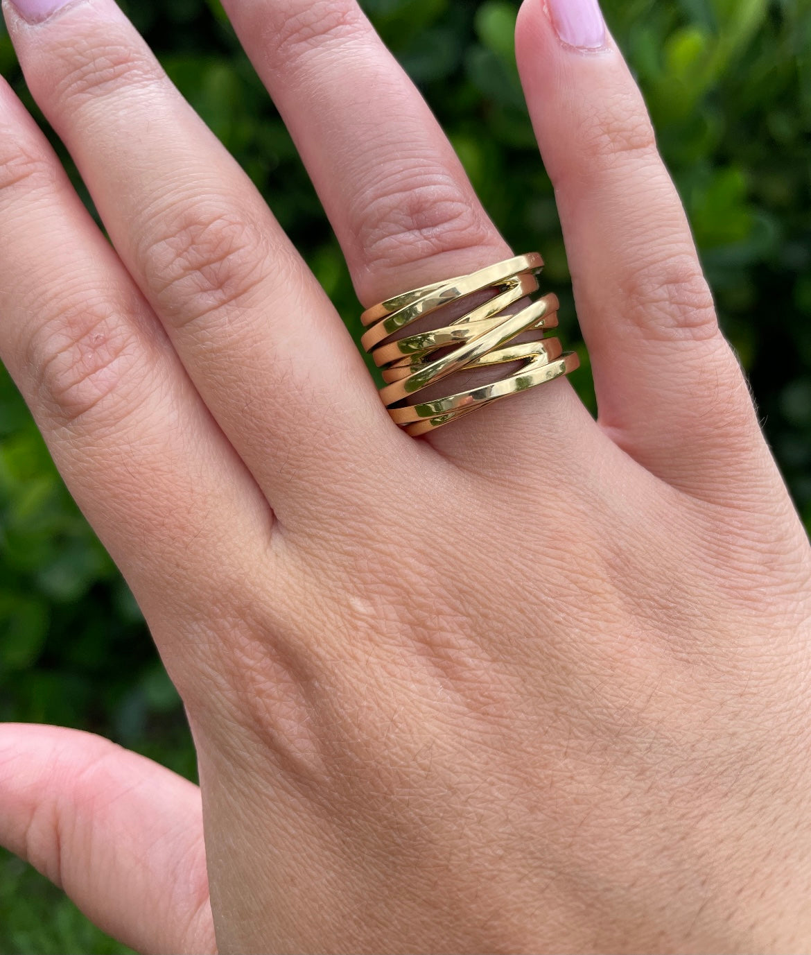 Wire Wrap Statement Ring