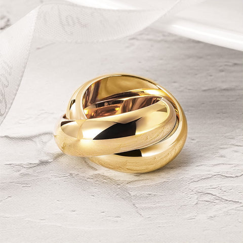 All Gold Rolling Ring